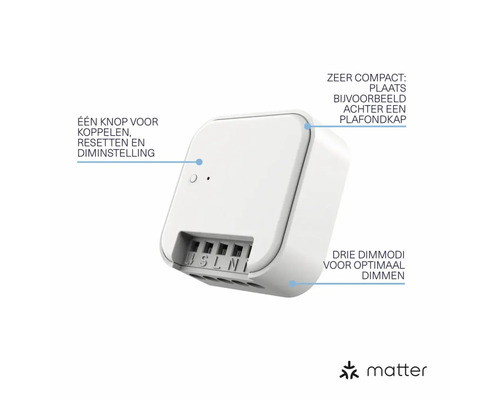 Matter Logo en dimmermodule voor lichtregeling