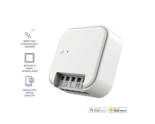 Witte smart home schakelaar voor wandmontage
