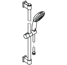 Douchestang set met handdouche voor de douche