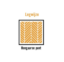 PVC vloerdelen dryback hongaarse punt licht eiken 3,62 m²