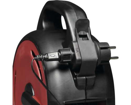 Kabelhaspel met stekkerhouder