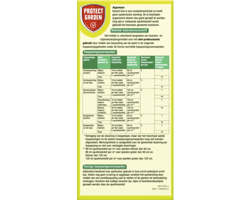 Protect Garden Desect Duo insecticide gebruiksaanwijzing