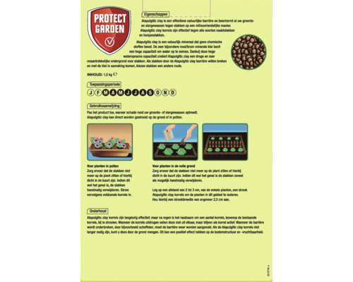 Informatie en instructies voor het gebruik van Atapulgitic klei tegen slakken in de tuin