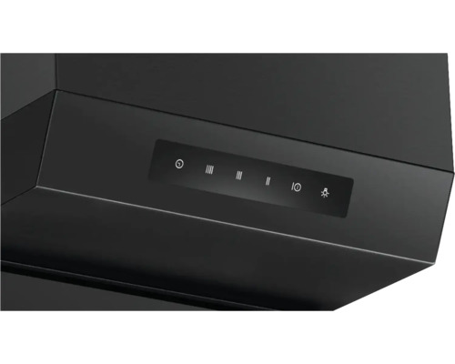 Close-up van de bedieningselementen van een afzuigkap