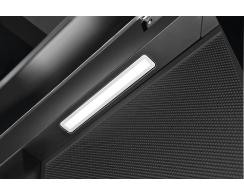 Detailopname van afzuigkap met verlichting en filter