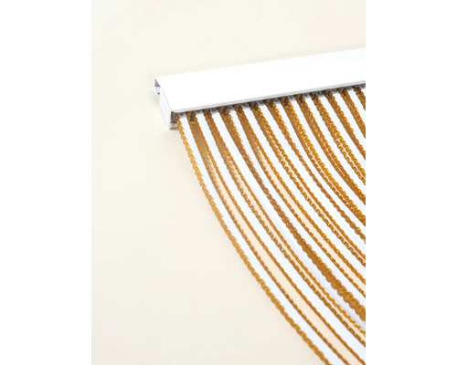 Gordijn van kunststof kralen met geleiderail