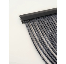 DEGOR Deurgordijn kunststof Yarah zwart 90x210 cm