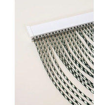 Decoratief draadgordijn met witte houder