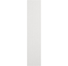 Witte wandpanelen met ribbels