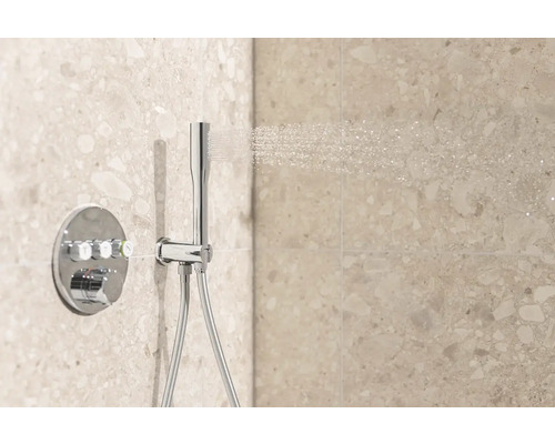 Opbouw douchethermostaat met handdouche en doucheslang voor wand