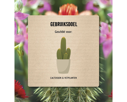 Geschikt voor cactussen en vetplanten