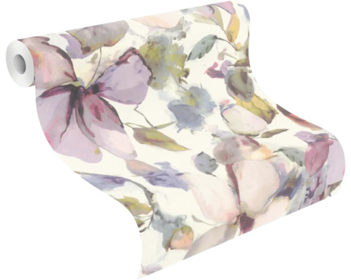 Behangrol met bloemmotief