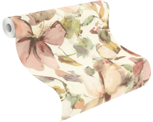 Behangrol met bloemmotief