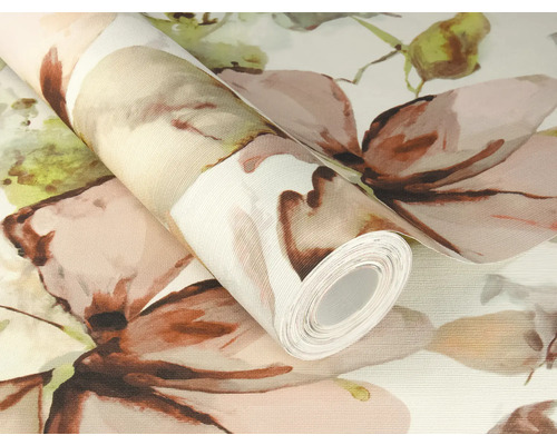 Behangrol met bloemmotief