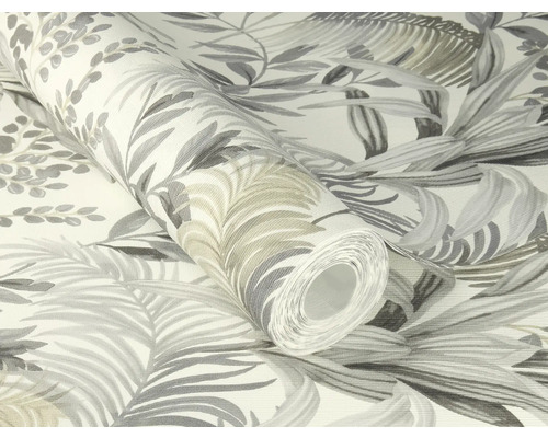 Behangrol met bladerenpatroon