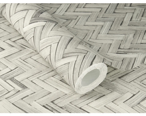 Rol behang met vlechtpatroon