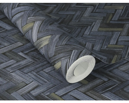 Rol behang met vlechtpatroon