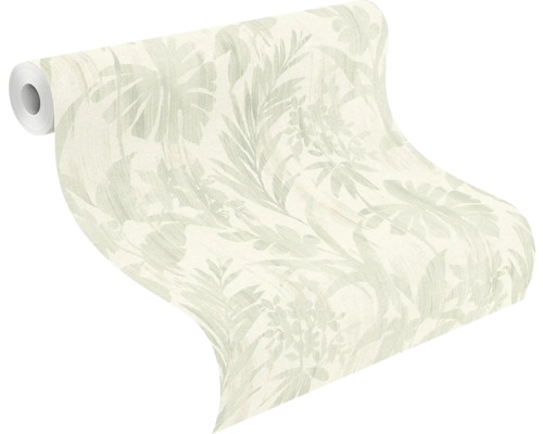 Rol behang met plantenmotief