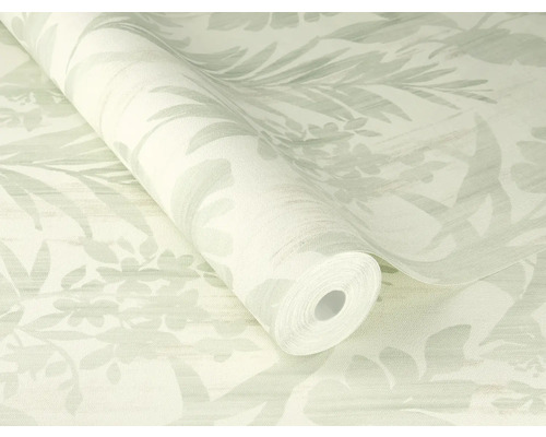 Rol behang met plantenmotief