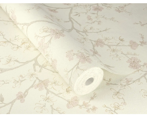 Rol behang met bloemmotief