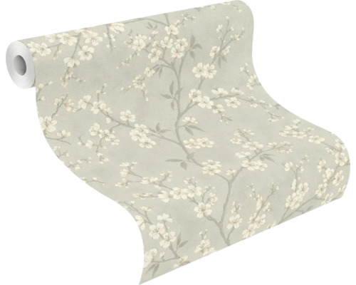 Behangrol met bloemmotief