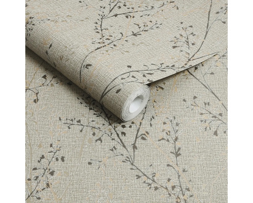 Behangrol met takjesmotief