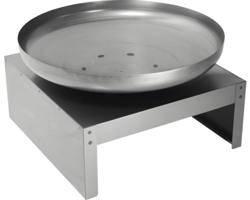 Roestvrijstalen vuurschaal met basis