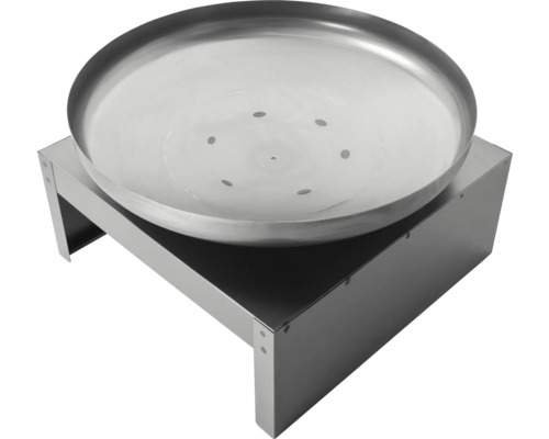 Metalen vuurschaal met standaard