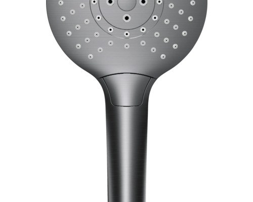 Metalen douchekop met meerdere waterstralen