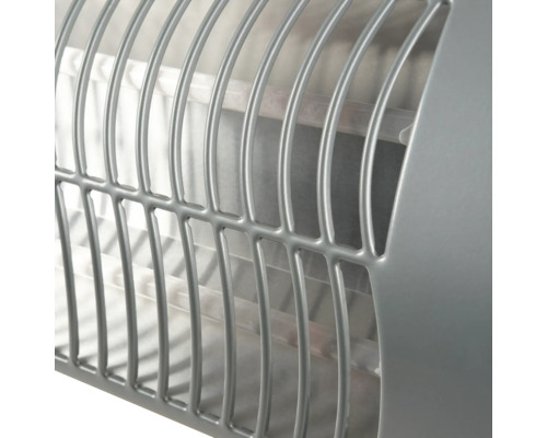 Detailopname van een kachel met metalen rooster