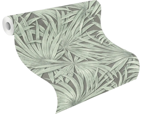 Rol behang met palmbladmotief