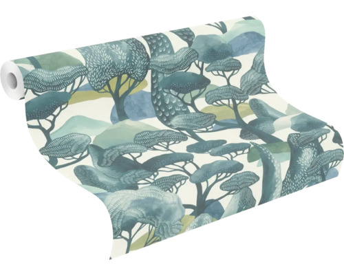 Rol behang met boommotief voor wanddecoratie