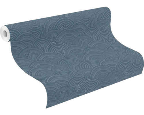 Rol behang met halfcirkelpatroon