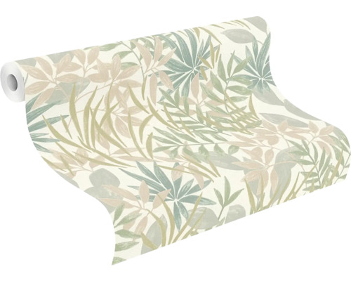 Behangrol met plantenmotief