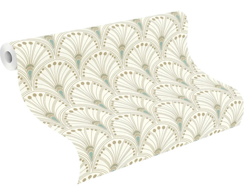Behangrol met waaiermotief