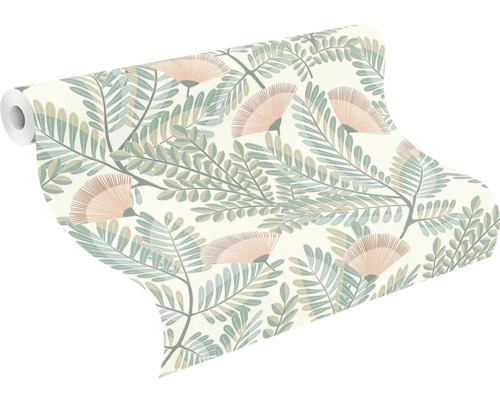 Behangrol met bloemmotief