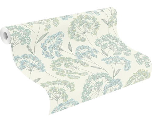 Behangrol met bloemmotief