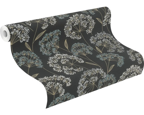 Rol behang met bloemdecoratie