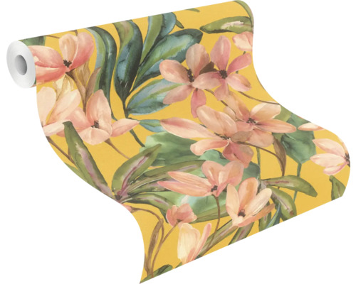 Behangrol met bloemmotief