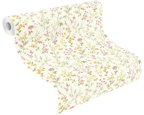 Behangrol met bloemmotief