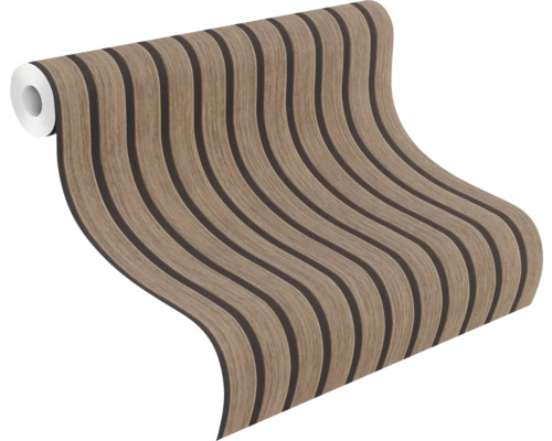 Rol behang met houten plankenpatroon