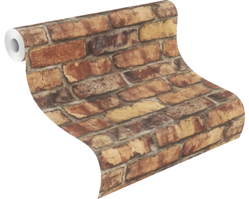 Behangrol met baksteenmotief