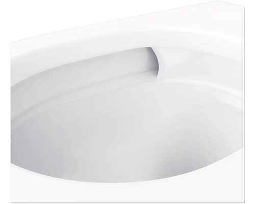 Detail van een keramisch toilet