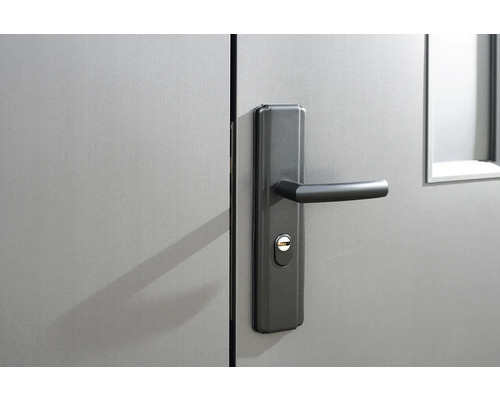 Deur met deurklink en slot