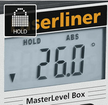 Laserliner MasterLevel Box display met hold-functie