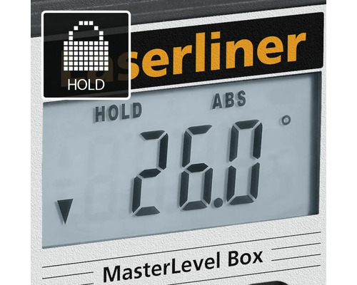 Laserliner MasterLevel Box display met hold-functie