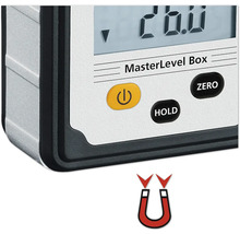 Masterlevel Box digitale waterpas detailweergave met magneetsymbool