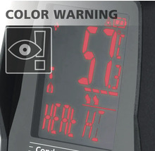 Display van een verwarmingstoestel met digitale weergave van temperatuur en bedrijfsstatus