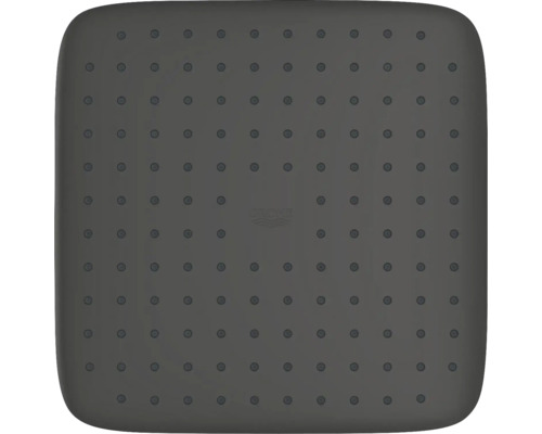 Vierkante douchekop met meerdere sproeiers en Grohe logo