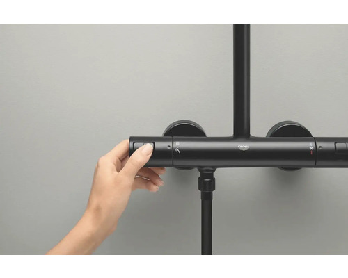 Hand bedient Grohe douchearmatuur voor temperatuurinstelling